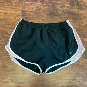 Black and pink Nike shorts